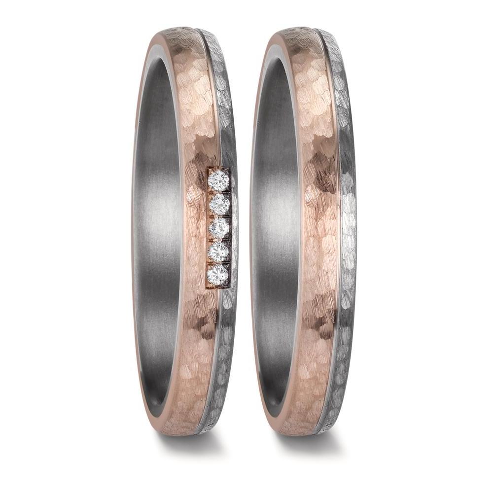 Wedding Ring Tantal 999, 14k Rose Gold