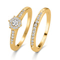 Ring Silver Zirconia Gold plated
