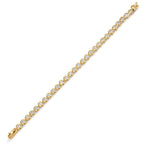 Bracelet Silver Zirconia 28 Stones Gold plated