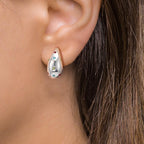 Drop Earrings Silver Zirconia Colorful, 24 Stones
