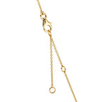 Necklace 18k Yellow Gold Citrine 0.20 ct, 2 Stones, Amethyst Green, 0.30 ct, 4 Stones, Peridot 0.13 ct, 2 Stones, Topaz 0.43 ct, 3 Stones, Quartz crystal 0.12 ct, 2 Stones 40-45 cm