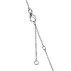 Necklace 18k White Gold Topaz 1.31 ct, 12 Stones, London Blue Topaz 0.41 ct, 3 Stones, Quartz crystal 0.06 ct, 2 Stones, Rose Quartz 0.19 ct, 4 Stones 40-45 cm