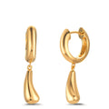 Hinged hoop Silver Yellow Gold plated