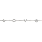 Bracelet Silver Zirconia Rhodium plated 16-18 cm