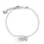 Bracelet Silver Zirconia Rhodium plated Elephant