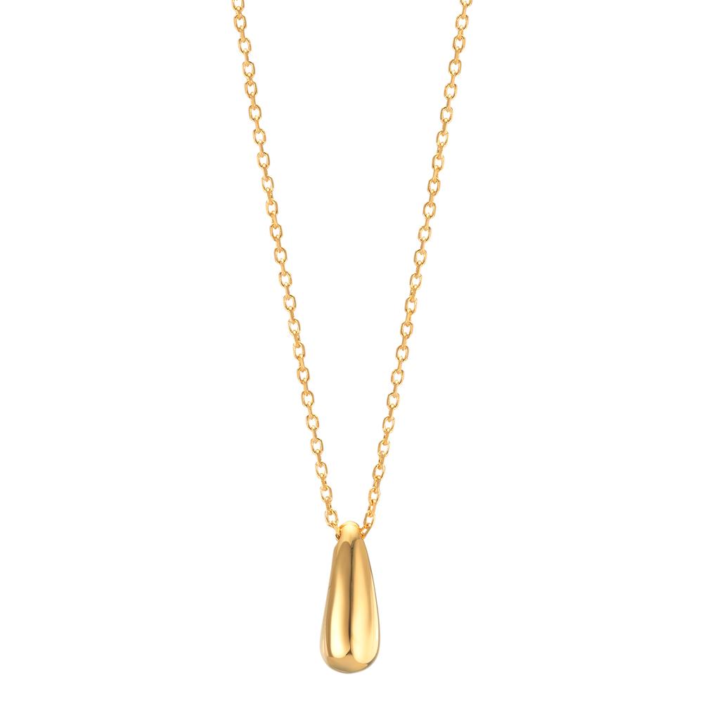 Necklace Silver Yellow Gold plated 40-44 cm