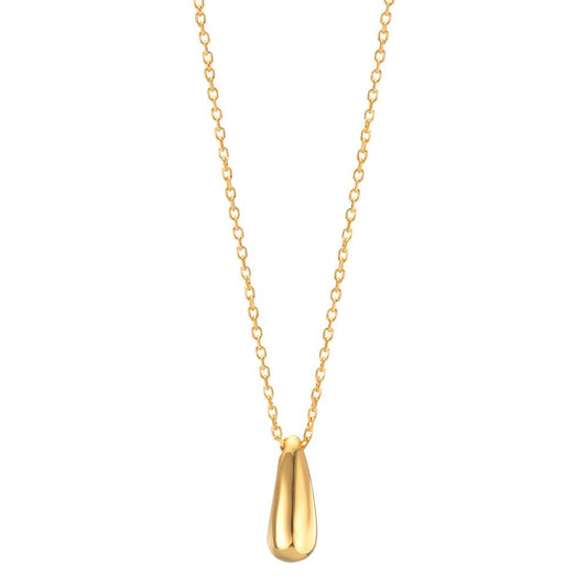 Necklace Silver Yellow Gold plated 40-44 cm