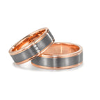 Wedding Ring 14k Red Gold, Tantal 999