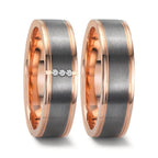 Wedding Ring 14k Red Gold, Tantal 999