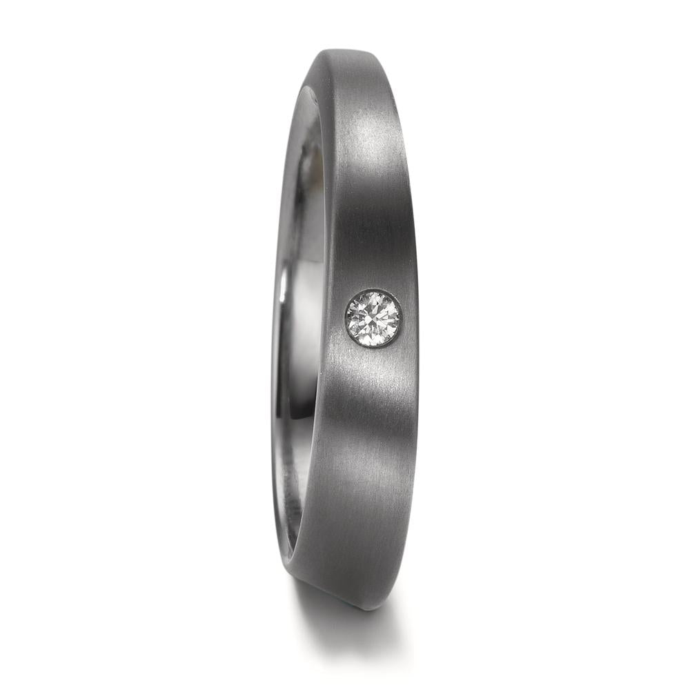 Wedding Ring Tantal 999 Diamond 0.03 ct, w-si