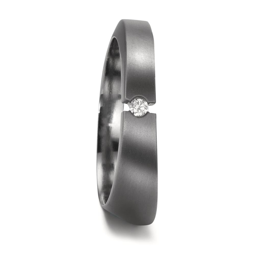 Wedding Ring Tantal 999 Diamond 0.03 ct, w-si