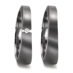 Wedding Ring Tantal 999 Diamond 0.03 ct, w-si