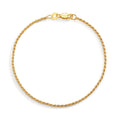 Bracelet Silver Yellow Gold plated Ø1.4 mm