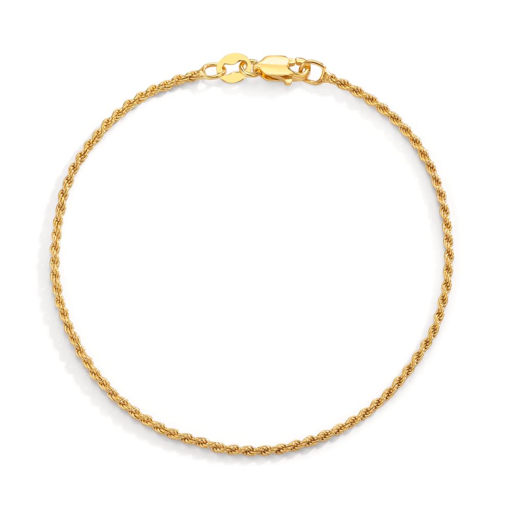Bracelet Silver Yellow Gold plated 18 cm Ø1.4 mm