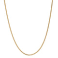 Curb-Necklace Silver Gold plated