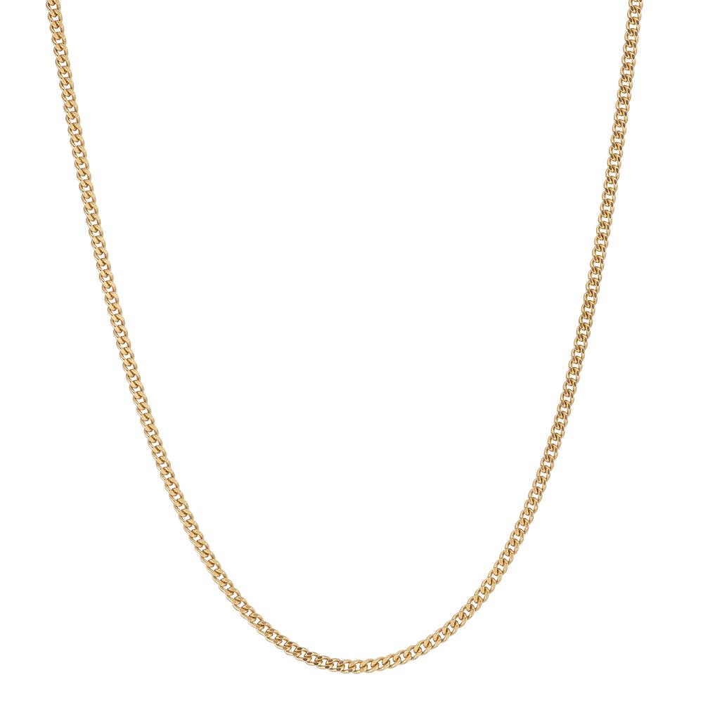 Curb-Necklace Silver Gold plated