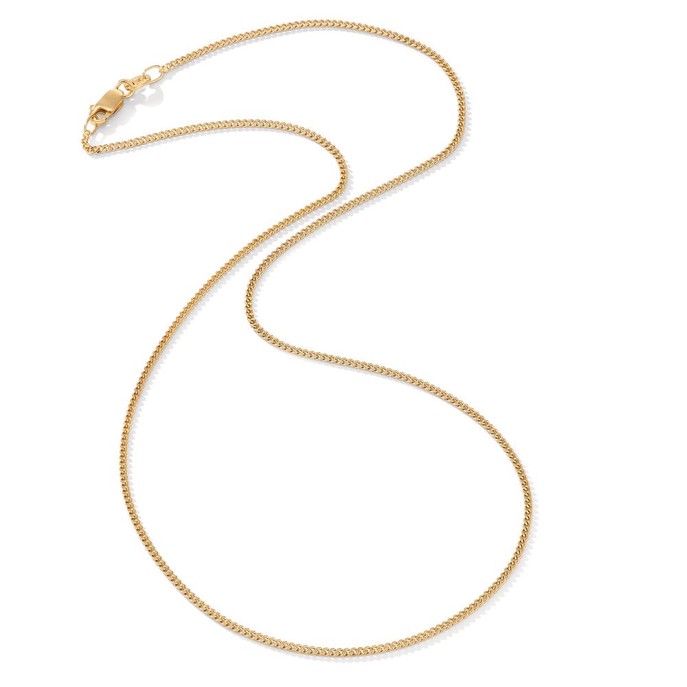 Curb-Necklace Silver Gold plated