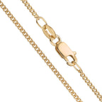 Curb-Necklace Silver Gold plated