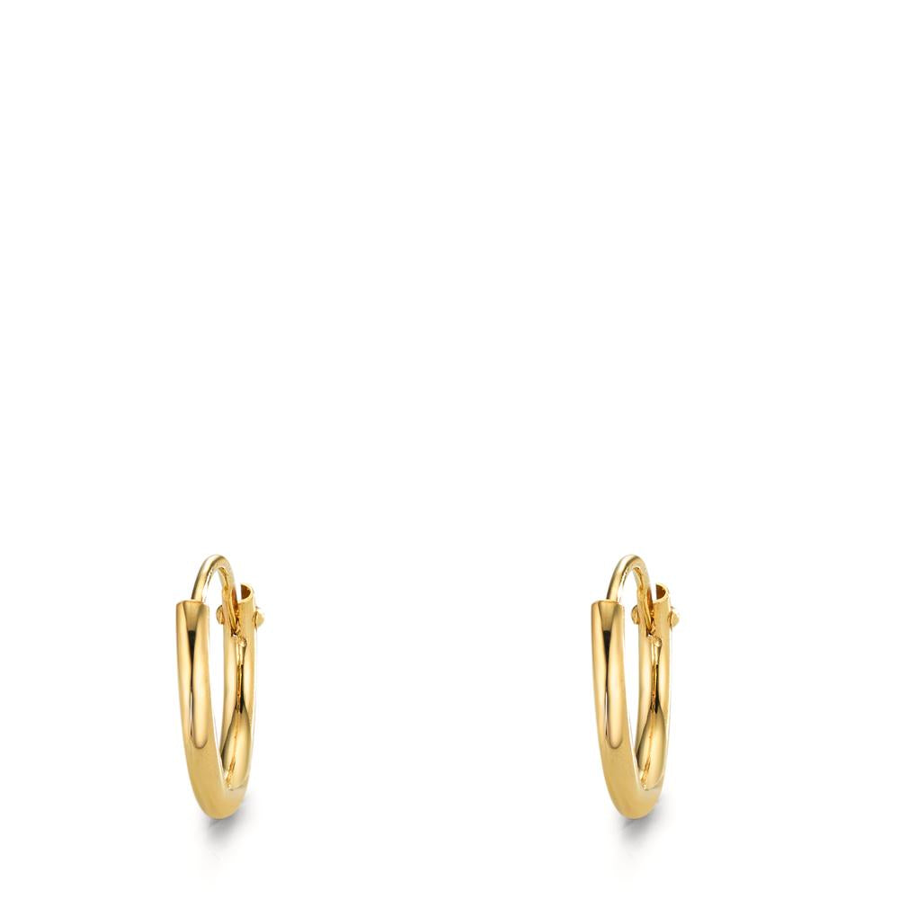 Hoop earrings Silver Yellow Gold plated