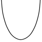 Cord necklace Silicone, Stainless steel 45 cm