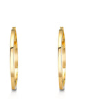Hoop earrings Silver Yellow Gold plated