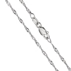 Necklace Silver Rhodium plated 45 cm
