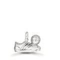 Pendant Silver Patinated Football