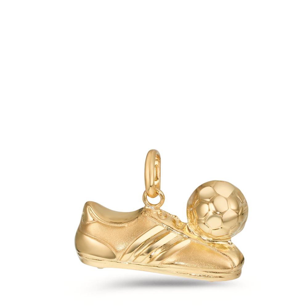 Pendant Silver Yellow Gold plated Football