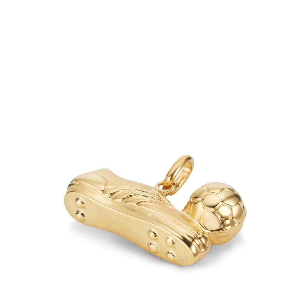 Pendant Silver Yellow Gold plated Football