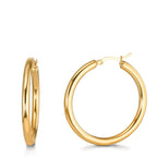 Hoop earrings Stainless steel Yellow IP coated