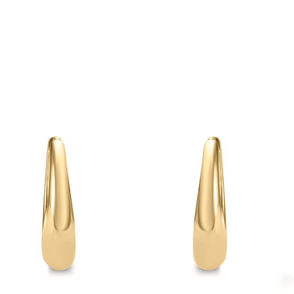 Hinged hoop Silver Yellow Gold plated