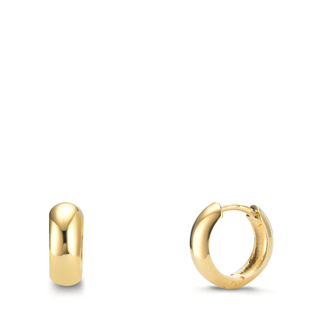 Hinged hoop Silver Yellow Gold plated