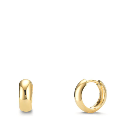 Hinged hoop Silver Yellow Gold plated