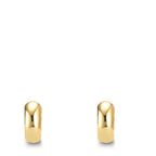 Hinged hoop Silver Yellow Gold plated
