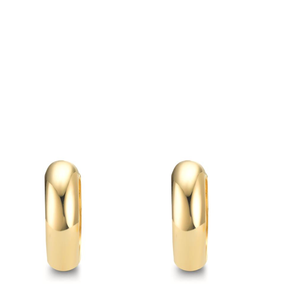 Hinged hoop Silver Yellow Gold plated