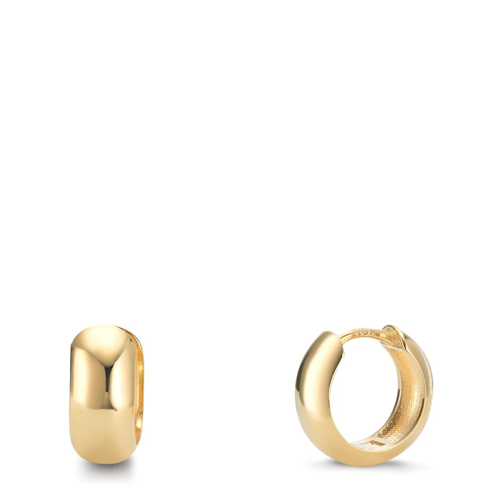 Hinged hoop Silver Yellow Gold plated