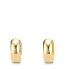 Hinged hoop Silver Yellow Gold plated