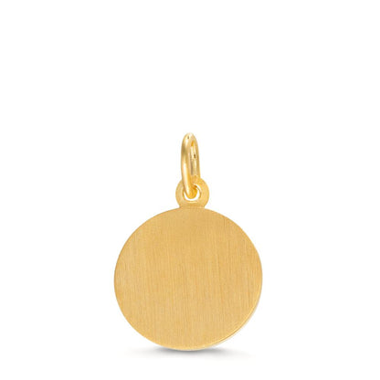 Pendant 9k Yellow Gold Bicolor Guardian Angel Ø12 mm