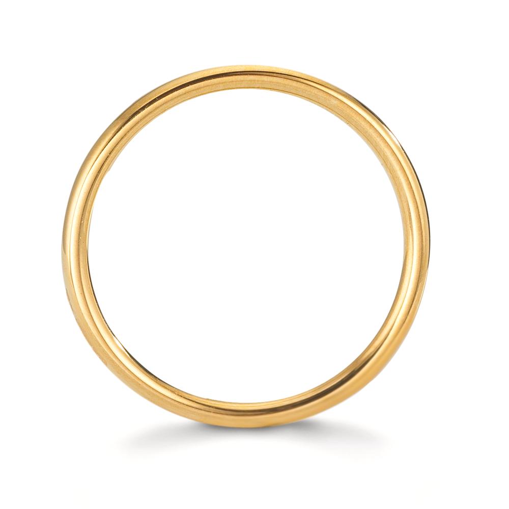 Stacking ring Stainless steel Yellow IP coated