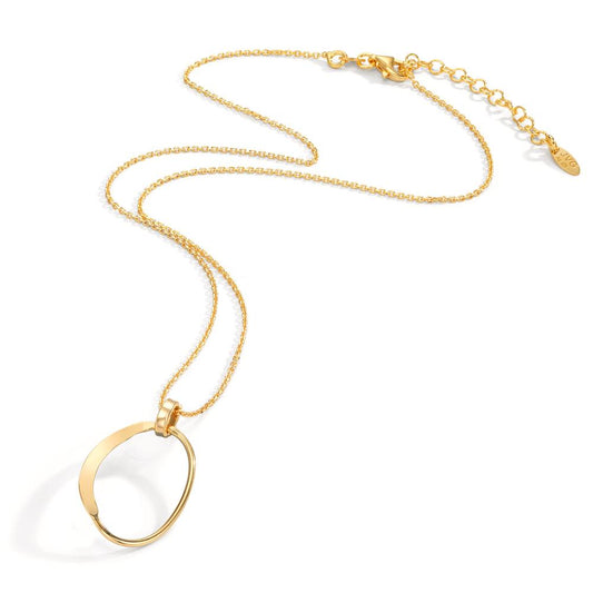 Necklace Silver Yellow Gold plated 40-44 cm