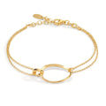 Bracelet Silver Yellow Gold plated