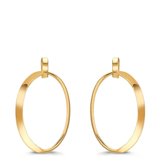 Drop Earrings Silver Yellow Gold plated