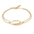 Bracelet Silver Yellow Gold plated