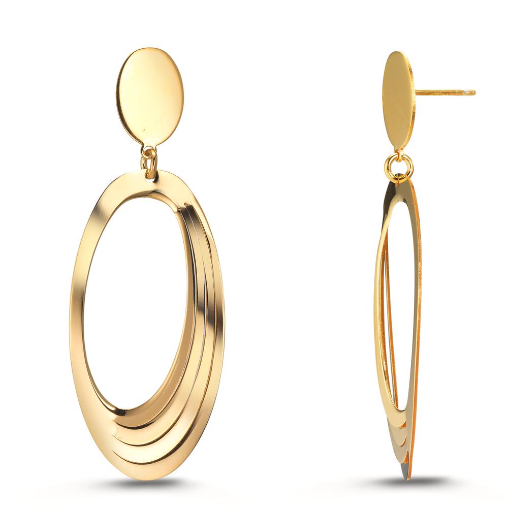 Drop Earrings Silver Yellow Gold plated