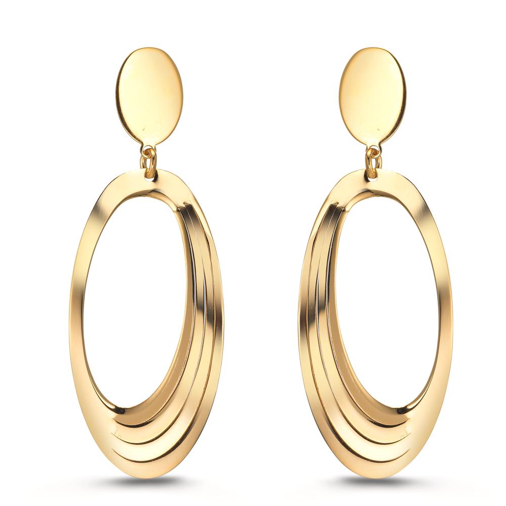 Drop Earrings Silver Yellow Gold plated