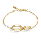 Bracelet Silver Yellow Gold plated