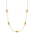 Necklace Silver Yellow Gold plated 40-44 cm