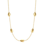 Necklace Silver Yellow Gold plated 40-44 cm