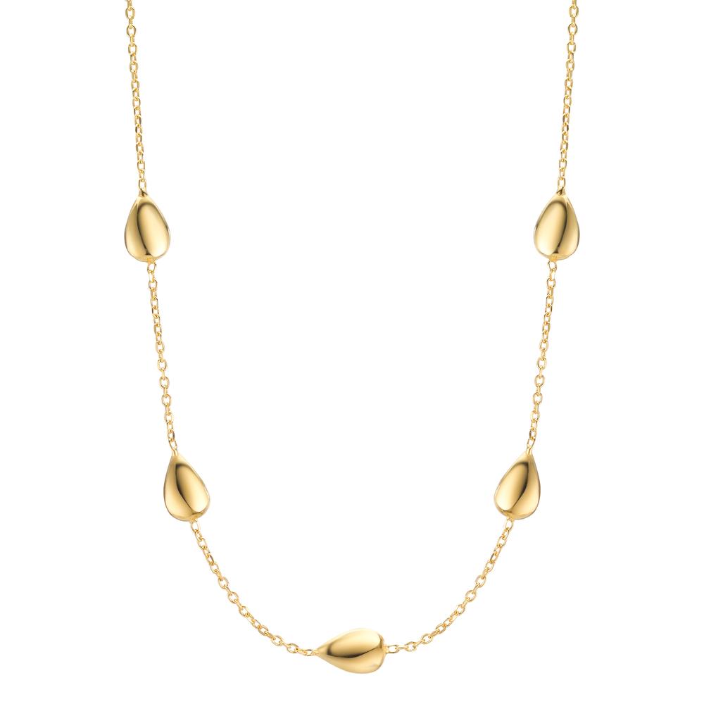 Necklace Silver Yellow Gold plated 40-44 cm