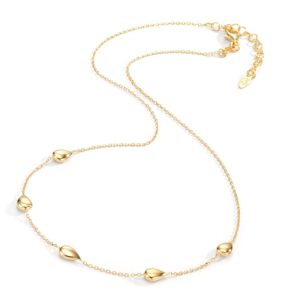 Necklace Silver Yellow Gold plated 40-44 cm